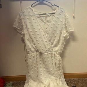 White romper, worn once!
